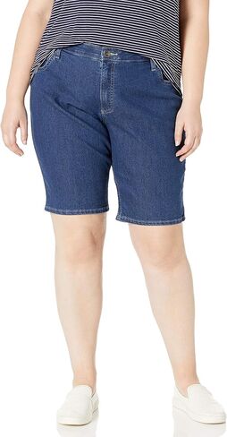 Riders by Lee Indigo Women's Plus-Size Comfort Waist Bermuda Short in Kuwait