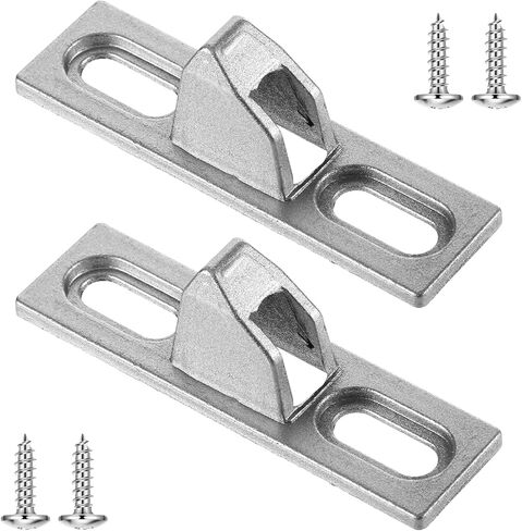 2pcs حراس الأبواب المنزلق ، حارس قفل الباب الزجاجي المنزلق زرق الباب انزلاق مزلاج الباب المنزلق بديل مع المسمار التثبيت أجهزة الباب للبور المنزلق (أسود) in Saudi Arabia
