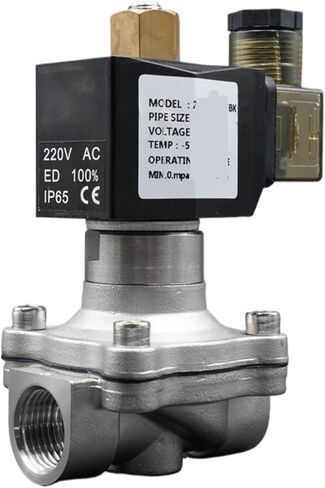 1PCS AC24V Solenoid Valve G1/4 "3/8" 1/2 "3/4" 1 "صمام مياه الصلب غير القابل للصدأ مفتوح عادة (AC24V-EPDM ، 0.75 بوصة) in Saudi Arabia
