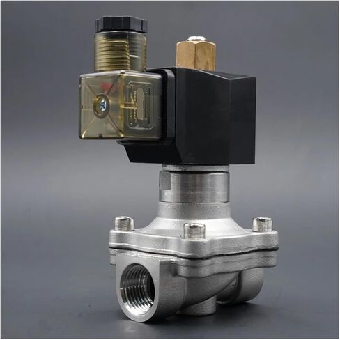 1PCS AC24V Solenoid Valve G1/4 "3/8" 1/2 "3/4" 1 "صمام مياه الصلب غير القابل للصدأ مفتوح عادة (AC24V-EPDM ، 0.75 بوصة) in Saudi Arabia