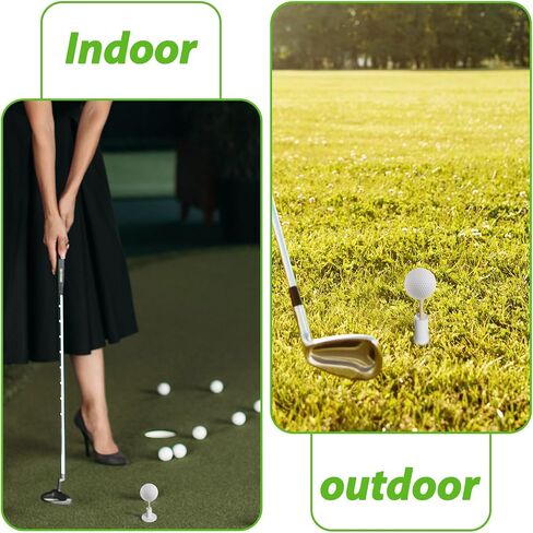 Golf Rubber Tee Holder Set for Driving Range 6 Set Golf Practice Mat Golfs Tees Practice for Golfs Hitting Mats Outdoor Indoor 1.5 Inch White Tee Holder for Hitting Mats Artificial Turf Golfe Mat in Saudi Arabia