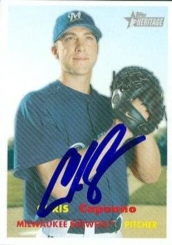 Warehouse 47533 Chris Capuano Card Baseball Card Milwaukee Brewers 2006 Topps Heritage No .443 in Kuwait
