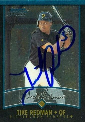 مستودع توقيعه 46896 Tike Redman Cardball Card Pittsburgh Pirates 2001 Bowman Chrome No .293 in Kuwait