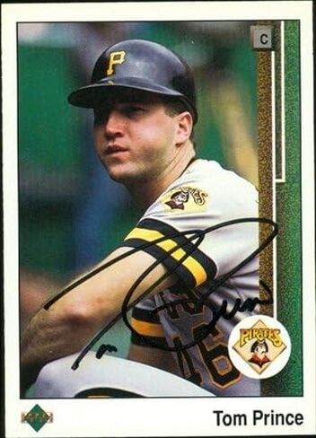 Autograph Warehouse 46839 Tom Prince Autographed Baseball Card Pittsburgh Pirates 1989 Upper Deck No .311 in Saudi Arabia
