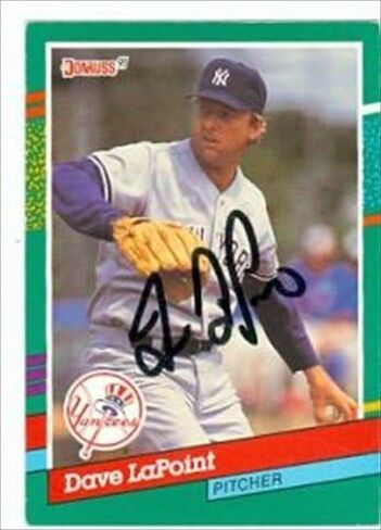 مستودع توقيعه 42169 Dave Lapoint Card Baseball Card New York Yankees 1991 Donruss No. 481 in Saudi Arabia