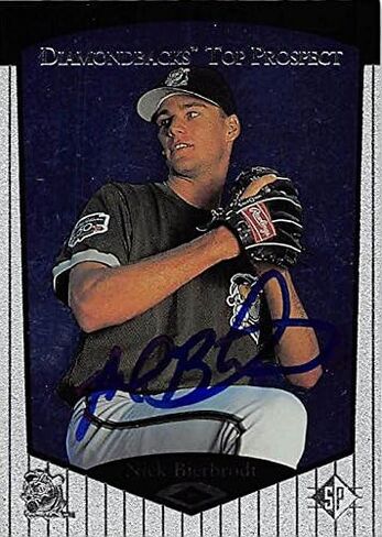 Autograph 125992 Arizona Diamondbacks Ft 1998 Upper Deck Top Prospect No. 17 Nick Bierbrodt Autographed Baseball Card in Saudi Arabia