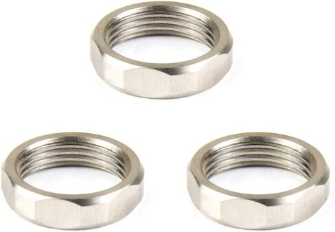 TACFUN 3pcs Silver Stainless Steel Jam Nut 1/2x28 TPI, 5/8x24 TPI in Saudi Arabia