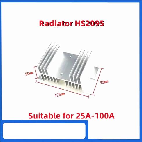 1pc 100A Single-Phase Rectifier Bridge AC-DC Module 100Amp 12V to1800V MDQ100A-16 12V 24V 36V 48V 600V 1000V 1200V 1600V MDQ100A(HS2095 Radiator) in Kuwait