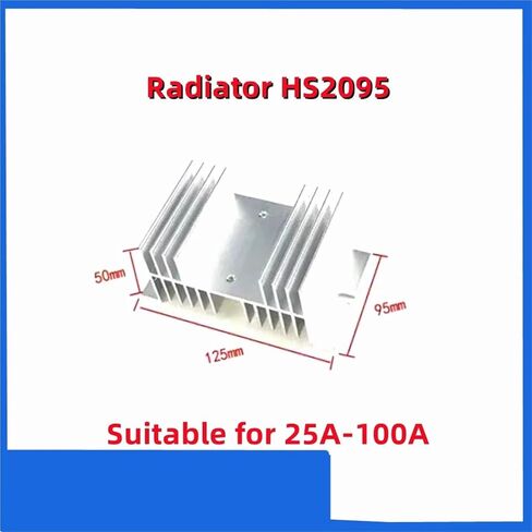 1pc 100A Single-Phase Rectifier Bridge AC-DC Module 100Amp 12V to1800V MDQ100A-16 12V 24V 36V 48V 600V 1000V 1200V 1600V MDQ100A(HS2095 Radiator) in Kuwait