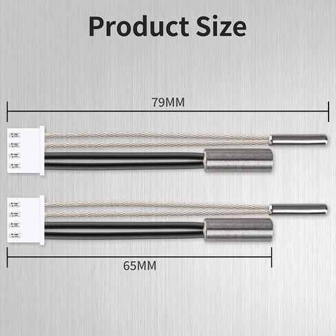2PCS Kobra S1 Cartridge Heater 24V 50W 200K Thermistor متوافق مع anycubic Kobra S1/ Kobra S1 Combo 3D عنصر تسخين درجة الحرارة العالية in Kuwait