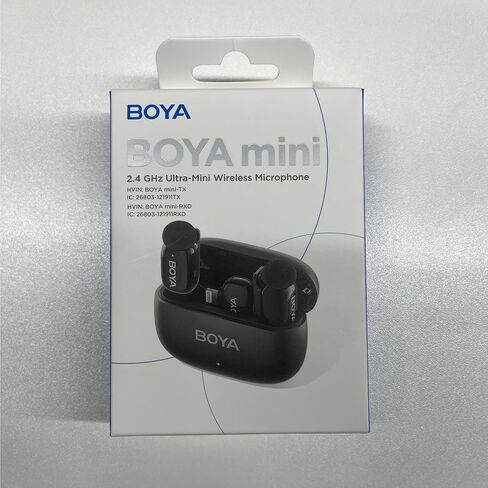Boya Mini USB-C Wireless Lavalier Microphone لـ Andriod iPhone 16/15 ، MIC Mini Fltra Mini مع تبديل صوت الذكاء الاصطناع in Saudi Arabia