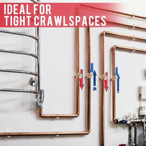 12 Pack 1/2 Inch Pex Shut off Valve, Pex Brass Ball Valve Full Port Water Shut-off Stop Fittings No Lead Brass Fittings for Hot and Cold Water in Saudi Arabia