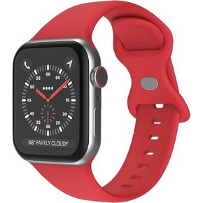 حزام الساعة متوافق مع سلسلة ساعات Apple 38 مم 40 مم 41 مم 42 مم 44 مم 45 مم 49 مم SE Series Ultra | العصابات الرياضية حزام مقاوم للماء مع السيليكون الناعم