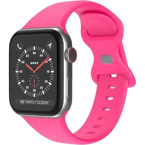 Watch Band Compatible with Apple Watch Series 38mm 40mm 41mm 42mm 44mm 45mm 49mm SE Series Ultra | Sport Bands Waterproof Strap with Soft Silicone