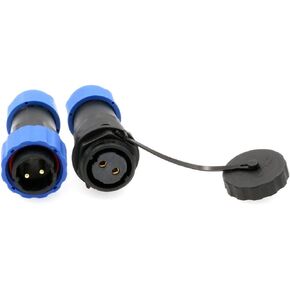 SD20 Waterproof Aviation Circular Plastic 25A Connector for Outdoor Power System LED Lighting (4 pin, Male Plug and Female Panel Socket)