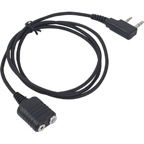UV 5R Mic Extension Cable for Baofeng for Retevis for Kenwood 2 Pin Walkie Talkie Radio Headsets