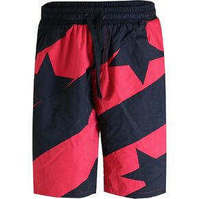 SCREENSHOT Men's Athletic Retro Throwback Basketball Gym Fitness Active Workout 12" Inseam Length Fashion Shorts