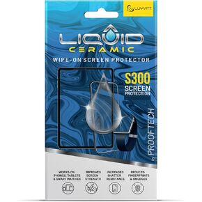 Glass Screen Protector with $300 Coverage | Wipe On Scratch and Shatter Resistant Nano Protection for All Phones Tablets and Smart Watches - Universal Fit