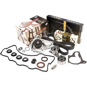 Evergreen TBK138MVC متوافق مع 87-01 تويوتا كامري سيليكا MR2 RAV4 2.0L & 2.2L 3SFE/5SFE طقم حزام التوقيت غطاء الصمام طوقا مضخة مياه GMB in Kuwait