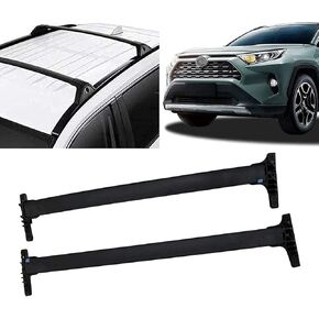 استبدال القضبان المتقاطعة لحامل السقف لعام 2019 2020 2021 2022 Toyota Rav4 LE XLE XSE Limited حامل الأمتعة والأمتعة الهجين من الألومنيوم in Kuwait