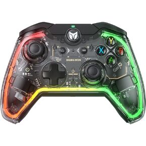 BIGBIG WON Switch Controller, Mechanical Wireless Switch Pro Controller Compatible with Nintendo Switch Controller/Switch Lite/Switch OLED/PC/iOS/Android, ALPS Joystick/Turbo/Motion Controls/Wake-Up