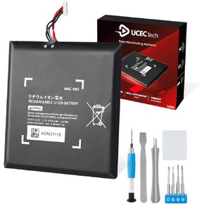 HAC-003 Battery Replacement Compatible with Nintendo Switch 2017 Console HAC-001, 4310mAh Battery Pack with Repair Tool Kit