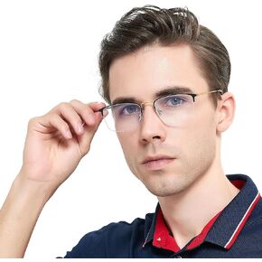 Progressive Multifocus Reading Glasses Half Frame Transition Presbyopic Eyewear Anti Eyestrain Computer Readers