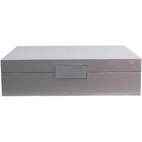 Addison Ross Chiffon Lacquer Trinket - Wood - 8x10.75 Inches with Silver
