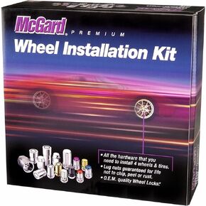 McGard 84563 Chrome (1/2" - 20 Thread Size) Bulge Cone Seat Style Wheel Installation Kit for Jeep Wrangler - 23 Piece