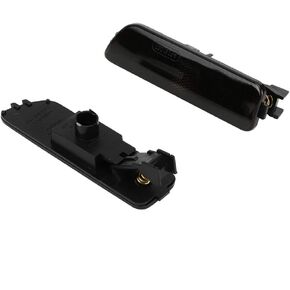 Smoked Lens Bumper Side Marker Lamps,1 Pair Smoked Bumper Marker Side Light for for JETTA MK4 617215181853(Black) mk4 jetta side markers