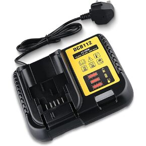 DCB112 2A استبدال شاحن بطارية ليثيوم أيون لديوالت متوافق مع بطارية ليثيوم ديوالت 12 فولت ~ 20 فولت DCB200 DCB201 DCB203 DCB204 DCB206 in Kuwait