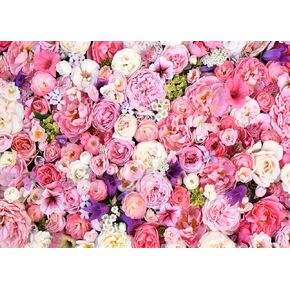 10x8ft Flower Wall Backdrop Spring Pink Rose Floral Photography Backdrop Bridal Shower Birthday Valentine's Day Mother's Day Decoration Background F54 in Kuwait
