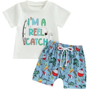 Western Baby Boy Clothes Yee Haw Short Sleeve T-Shirt Tops Ride Horse Shorts Set Toddler Cowboy Summer Outfit
