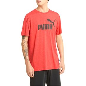 PUMA mens Essentials Heather Tee Shirt, High Risk Red, Medium US