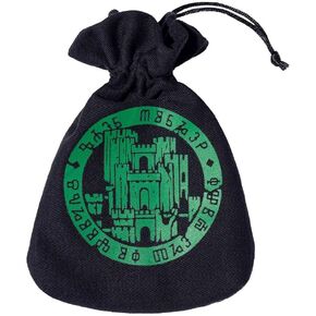 Witcher Dice Pouch Vesemir Head of Kaer,Black/Green