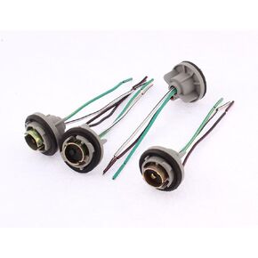 uxcell DC12V LED Incandescent Bulb 1157 2057 2357 Turn Signal Light Socket Harness 4pcs