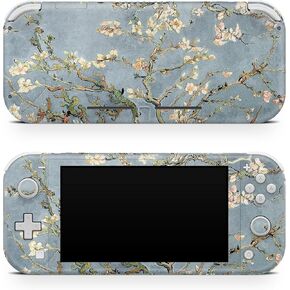 Tacky Design Almond Blossoms, Sakura Skin Compatible with Nintendo Switch, Pastel Skin Compatible with Vinyl 3m Stickers Full wrap Cover (Brown)