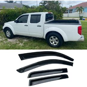 Wensdy 4pcs Outside-Mount Side Window Visor Wind Vent Deflector，Dark Smoke Nice Sun Rain Guard Set fit for 2010-2017 Nissan Juke 94378