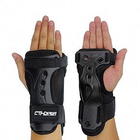 Skiing Wrist Guard Gloves Roller Skating Wrist Palms Protective Gear Adjustable Gauntlets Wrist Support for Snowboarding, Skateboard, Skating, Skiing