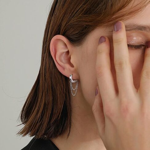 سلسلة أقراط سلسلة هوب أقراط هوجي أقراط للنساء G23 التيتانيوم سلسلة استرخى أقراط استرخى هوب أقراط هوجي أقراط للنساء هوب in Saudi Arabia
