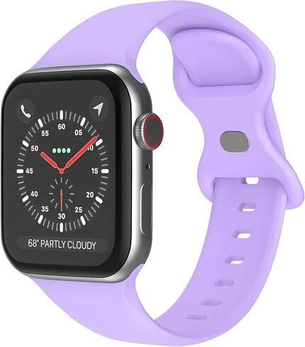 Watch Band Compatible with Apple Watch Series 38mm 40mm 41mm 42mm 44mm 45mm 49mm SE Series Ultra | Sport Bands Waterproof Strap with Soft Silicone in Saudi Arabia