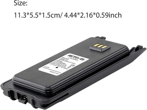 بطارية جهاز اتصال لاسلكي Retevis RT81، متوافقة مع TYT MD-390 MD-UV390 RT81 RT81V RT50 RT8 أجهزة الراديو ثنائية الاتجاه، 2200 مللي أمبير في الساعة، بطارية بديلة ليثيوم أيون أصلية (عبوة واحدة) in Saudi Arabia