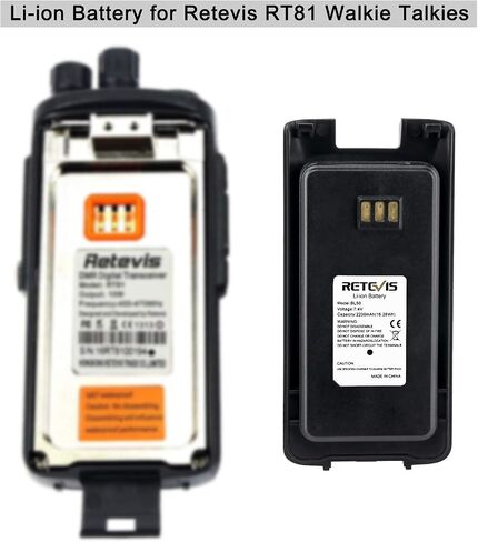 بطارية جهاز اتصال لاسلكي Retevis RT81، متوافقة مع TYT MD-390 MD-UV390 RT81 RT81V RT50 RT8 أجهزة الراديو ثنائية الاتجاه، 2200 مللي أمبير في الساعة، بطارية بديلة ليثيوم أيون أصلية (عبوة واحدة) in Saudi Arabia
