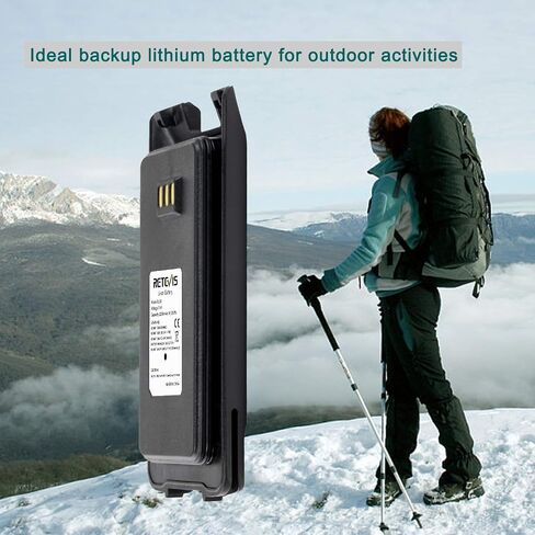 بطارية جهاز اتصال لاسلكي Retevis RT81، متوافقة مع TYT MD-390 MD-UV390 RT81 RT81V RT50 RT8 أجهزة الراديو ثنائية الاتجاه، 2200 مللي أمبير في الساعة، بطارية بديلة ليثيوم أيون أصلية (عبوة واحدة) in Saudi Arabia