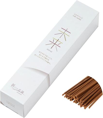 Hasegawa Incense of Series 未来: Milk Vanilla Embrace - 25-Minute Burn, 60 Sticks, Stylish Packaging in Saudi Arabia