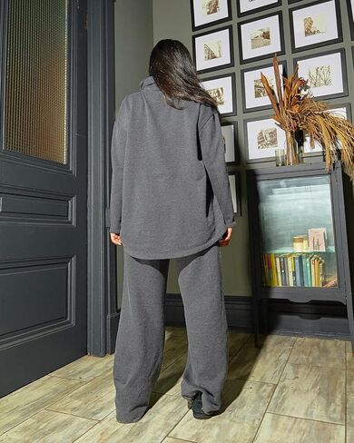 The Drop Women's Charcoal Tunic with Removable Scarf by @monetmcmichael in Saudi Arabia