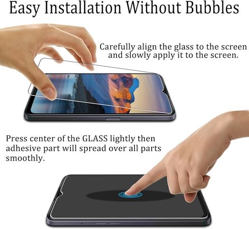 KATIN [2-Pack Screen Protector For OnePlus Nord N300 5G Tempered Glass, Anti Scratch, 9H Hardness, Case Friendly in Kuwait