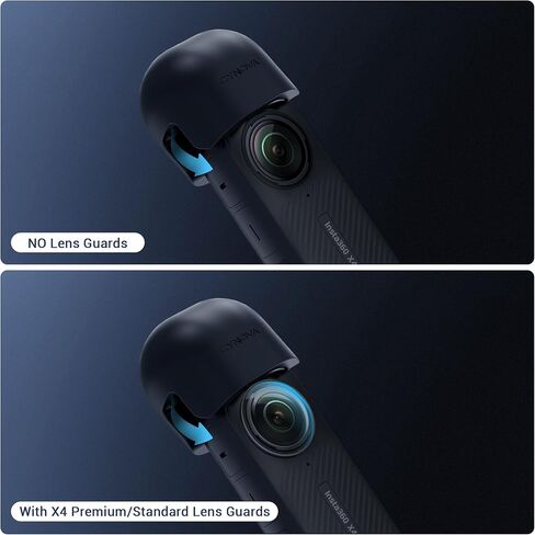 واقي عدسة CYNOVA Insta 360 X4 لملحقات Insta 360 X4، غطاء عدسة لملحقات Insta360 X4 متوافق مع واقي عدسة Insta 360 X4، مقاوم للغبار والتآكل in Kuwait
