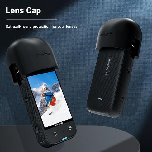 واقي عدسة CYNOVA Insta 360 X4 لملحقات Insta 360 X4، غطاء عدسة لملحقات Insta360 X4 متوافق مع واقي عدسة Insta 360 X4، مقاوم للغبار والتآكل in Kuwait