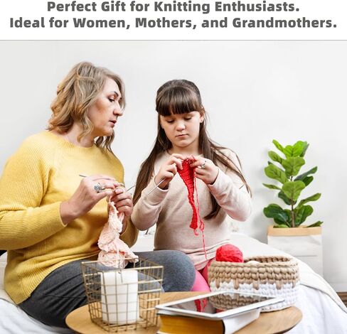 6 قطع من حلقات الكروشيه للكروشيه، حلقة حلقة كروشيه قابلة للتعديل، لوازم الحياكة والكروشيه للنساء هدايا الجدة الأم (الطاووس) in Kuwait